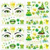 HOWAF 4 Sheets Frog Face Tattoos, Frog Temporary Tattoos Animal Frog Face Art Stickers for Girls Women Frog Birthday Decorations Cosplay Accessories, Frog Makeup Face Decoration Full Face Tattoos