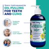 Dale Audrey Ayurvedic Nano Hydroxyapatite Oil Pulling for Teeth and Gum | Refreshing Cinnamon and Mint Flavored Organic Mouthwash Oral Rinse | Teeth Whitening Mouthwash for Fresh Breath (Mint, 8 oz)
