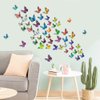 Heansun 80 PCS 3D Butterfly Wall Decor, 4 Styles Butterfly Wall Decals Removable Mural Stickers Butterfly Decorations for Home Room Bedroom Nursery Decor