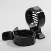 Mobestech Hair Styling Accessories 2pcs Round Inner Toothed Hair Clips Fish Tail Clips Ponytail Holder Strong Tension Hair Claws Hair Accessories for Women Girls Styling (Black)