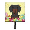 Caroline's Treasures Easter Eggs Dachshund Black Tan Wall Hook, Small, Multicolor