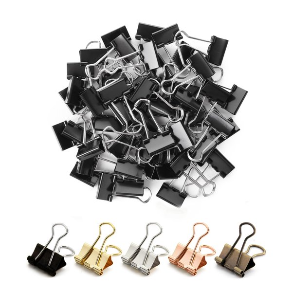 Mr. Pen- Binder Clips, Small Binder Clips, 50Pack, 0.75 in, Black, Small Clips, Paper Binder Clips, Binder Clips Small Size,Small Paper Clips, Office Clips, Micro Binder Clips, Mini Binder Clips