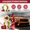 Battery Terminal Connectors 1 Pair, Battery Terminals Brass (M8 x 25mm Bolt), Battery Cable Ends Quick Release, Car Battery Terminal with Anti-Corrosion Pad for Car, caravan, truck, boat by XIOGZAXI