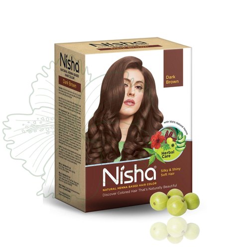Nisha Natural Henna Based Hair Color, Permanent Black Hair Color Dye, Natural Premium Henna, 100%...