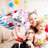 Happy Mother's Day Balloons 12Pcs 18inch Love You Mom Balloons for Mother's Day Birthday Party Decorations