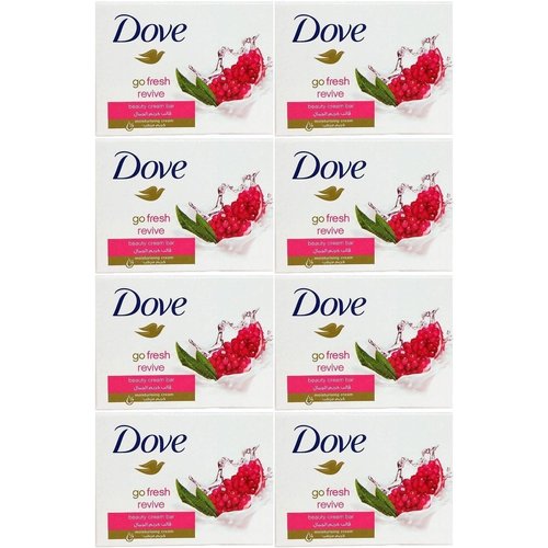 Dove Go Fresh Revive Beauty Cream Bar Soap, 100 Gram / 3.5 Ounce Bars (Pack of 8)