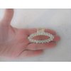 Generic Medium/small oval gold metal hair claw clip with crystals