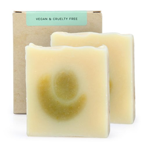 AUTHENTIC BATH & SOAP Cold Processed -Aloe Vera Soap Bar- Soothing, Hydrating for Men & Women, Natural, Cruelty Free, Vegan, Handmade, Face & Body Wash for All Skin Types. (Pack of 2) 4.2 Oz Each
