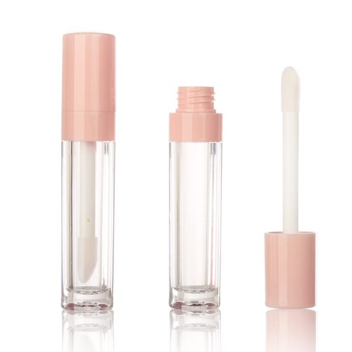 COSIDEA 30pcs Pink Empty 8ml 0.27oz PETG Lip Gloss Tubes with Big Doe Foot Wand，Lipgloss Containers，Concealer Tube Packing Container Bulk Wholesale