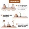 Gothink Wooden Nine-Storey Tower of Hanoi Logic Puzzle Brain Teaser Intellectual Toy for Kids and Adults