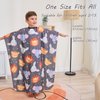 Kids Barber Cape, 51"x36" Professional Salon Hair Cutting Cape with Adjustable Neck Strap, Unisex Kids Haircut Cape for Hairdresser and Stylist (Cartoon Animal Pattern)