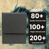 binirin Card Deck Box for Trading Cards with 1 Divider, PVC Free Card Storage Box Fits 100+ Sleeved Cards, PU Leather Strong Magnet Closure Card Holder for Magic Commander Yugioh Sports Cards (Black)