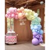 HOUSE OF PARTY 140PCS Pastel Rainbow Balloon Arch Garland Kit - Balloon Arch Kit-Birthday Balloons, Globos para Decoracion de Fiestas | Ideal for Halloween Birthday First Birthday Party Decorations