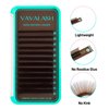 VAVALASH Colored Lash Extensions Dark Brown Eyelash Extensions 0.03 0.05 0.07 Volume Lash Extension 8-15mm Mixed Lashes C D Curl Premium color Lashes Extension(Dark Brown-0.03-D-8-15mm)