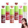 6 Colors Lip Oil Set,Big Brush Head Lip Glow Oil,Moisturizing Shiny Lip Plumping Lip Gloss Oil,Non-sticky Long Lasting Hydrating Tinted Lip Oil for Women