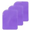 HARFINGTON 3pcs Silicone Iron Hair Curling Pads, Multipurpose Iron Hot Resistant Mat Hair Curling Plate for Hair Straightener, Hair Rollers and Hair Styling Tools, Purple