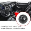 Forged Carbon Fiber Shift Knob Real Carbon Fiber Gear Shifter Spherical Type Unique Designed for Most Manual Car Universal Gear Shift Knob with 3 Adapters (Carbon Fiber-Sphere, Black)