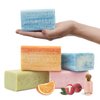 Australian Botanical Soap, Sea Salt, Lemongrass, Pink Lychee, Valencia Orange 6.6 oz. (187 g) Soap Bars | Natural Ingredient Bar Soap | Shea Butter Enriched - Vegan-Friendly Assorted Pack of 4