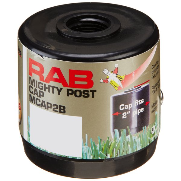 RAB Lighting RAB MCAP2B Landscape Lighting Post Cap, Black