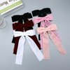 SUABNG 7 Pieces Bow Hair Clips for Women Velvet Hair Bows Ribbon Accessories Hair Barrettes with Bow Bowknot Tassel Claw Hair Clip for Women Girls
