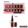 ORANOT 6 Pcs Pink Dark Red Purple Wine Red Lipstick Matte Sets,Velvet Lipstick for Women Long Lasting Waterproof 24 Hours Lip Stick Lip Stain Makeup Gift Sets,labiales mate 24 horas originales