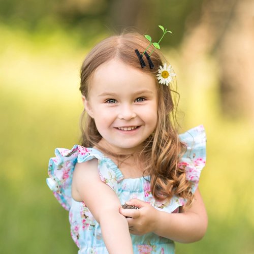 Bean Sprout Hair Clips 50pcs Little Grass Hairpin Funny Hairpins Green Plant Barrette for Women Girls Home Party Headwear