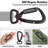 PANDENGZHE Locking Carabiner Clip 2.5" with Swivel Ring for Securing Pets, Dog Leash Harness, Camping, Hiking, Keychains