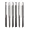 YXQ M6 x 1mm Tap Machine HSS Metric Right Hand Thread 3 Straight Flute Taps Taper and Plug (6Pcs)
