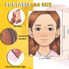 Bowitzki face painting practice board,5 pieces reusable colorful face paint practice board,painting makeup excersize template A4 size