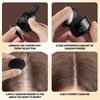 Azonbey Root Touch Up Sets,Hairline Powder Cover Up- Hairline Concealer for Thin and Thinning Hair, Water & Sweat Resistant,With Makeup Brush (Med Brown)