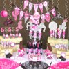 Disco Cowgirl Party Decorations Western Cowgirl Party Decoration Girls Party Decor Supplies Hanging Swirls Party Streamers 24pcs Bachelorette Party Decorations, Assembled and Ready to Use