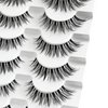 NINGLASH Wispy Lashes False Eyelashes Natural Look Fake Eyelash 14mm Faux 3D Mink Lashes Strips 7 Pairs Cat Eye Lash Pack