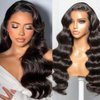 MDL Body Wave Lace Front Wigs Human Hair 26 Inch 200% Density Glueless Wigs 13x4 HD Body Wave Lace Frontal Wigs Human Hair Pre Plucked Brazilian Virgin Hair with Baby Hair