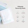 AS OF TODAY Peptide Renewing Facial Mask Sheet (5-Pack) - Intensive Hydrating Face Masks - Deep Moisturizing Rejuvenating Soothing Face Mask for All Skin Type | Minimal & Clean Beauty, Korean
