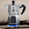 Bialetti Moka Express Export Espresso Maker, 4 Tassen,0.19 liters, Silver