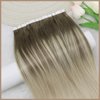 Ve Sunny Tape in Hair Extensions Human Hair Ombre Light Brown To Platinum Blonde Tape in Hair Extensions Ombre Tape in Human Hair Extensions for Women Glue in Hair Extensions 50g 20pcs 16inch