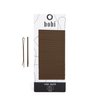 BOBI brown flat bobby pins, non-slip grip for an all-day hold, non-damaging, nickel-free, 2 3/8 inches, shade Chocolate, exact matched to hair color № 3, (50 ct)