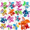 Roaqua 100 Packs Bulk Turtles Animal Mini Pop Keychain， Fidget for Teens and Kids Birthday Party Favors Supplies Summer Student Prizes