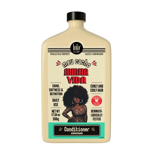 Lola From Rio - Meu Cacho Minha Vida - Hair Conditioner, Nourishes, Frizzy, Dehydrated, Brittle Curly Hair 17.6 Oz