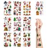 Christmas Temporary Tattoos,10 Sheets Christmas Glitter Stickers Tattoos for Kids Christmas Decorations Xmas Party Supplies,Xmas Gifts Stocking Fillers Party Bag Fillers for Boys Girls Children