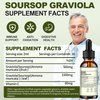 (3 Pack) Soursop Graviola Liquid Drops 2000mg，Immune Boost，Cell Support & Regeneration，Natural Antioxidant，Soursop Extract - 98%, Sugar/Gluten Free, Natural Flavor, 6 Fl Oz