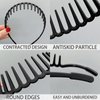 SHEHARUHI 6 PCS Zig Zag Headbands for Women and Girls Shark Teeth Plastic Hair Band 90s Fashion Non Slip Comb Effortless Spike Headband