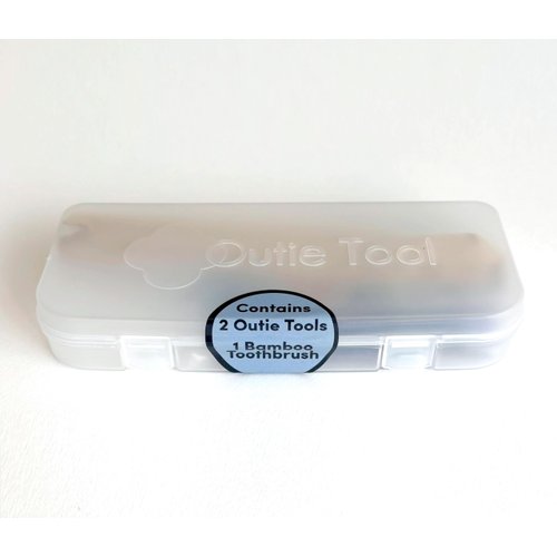 Outie Tool | Aligner Total Care Case | Contains 1 Bamboo Toothbrush and 2 Aligner Removal Tools
