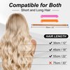 40pcs Hair Curlers Spiral Hair Curlers for Long Hair, No Heat Curlers 22inch/55cm Magic Curls Hair Rollers with Styling Hooks Heatless Hair Curlers Styling Kit Pink&Orange