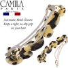 Camila Paris V105 French Hair Barrette Clip for Girls Handmade, Flow, Metal Clasp Strong Hold Grip Hair Clips for Women, No Slip and Durable Styling Girls Hair Accessories, Made in France