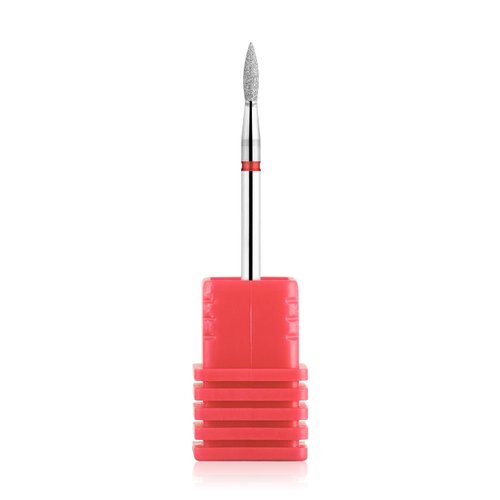 NMKL38 Flame Shape Diamond Cuticle Nail Drill Bit Pro Manicure for Nail Prep 3/32 Shank efile Bit (240-021R)