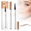 Eyebrow Tattoo Pencil 4 Fork Tip 3D Microblading,2024 New Magic Eyebrow Pencil 4-Tip Eyebrow Pencil Natural Makeup Fine Stroke,Upgraded Eye Brown Makeup Long-Lasting (Dark Brown)
