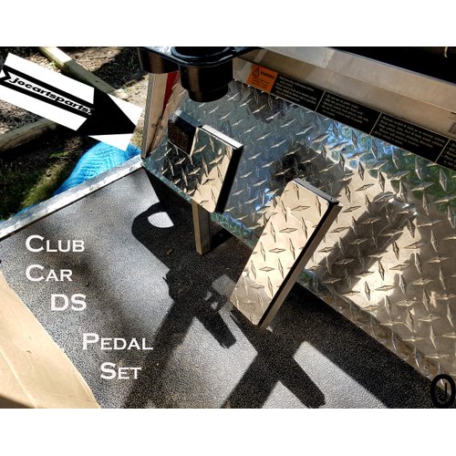 Club Car Ds Diamond Plate Pedal Set