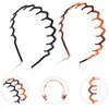 BAHABY 6 Pack Zig Zag Shark Tooth Hair Comb Headbands for Women Plastic Plain Hair Bands Hair Hoop Hair Accessories for Women