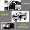 Toy Cars Diecast Car Models KIA Soul Model Cars,Pull Back Cars,Car Toy with Sound and Light for 3+ Year Old Boys(White)
